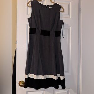 Calvin Klein pleaded flared dress-NEW- never worn.